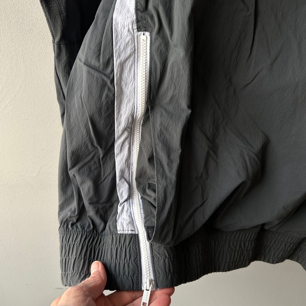 Jordan Brand Basketball Pullover Jacket Men's Size‎ XL Gray White Zip Front - Picture 4 of 10